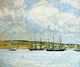 A Parade of Boats by childe hassam